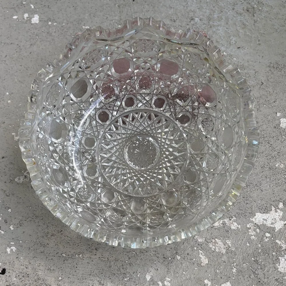 Vintage American brilliant cut crystal bowl